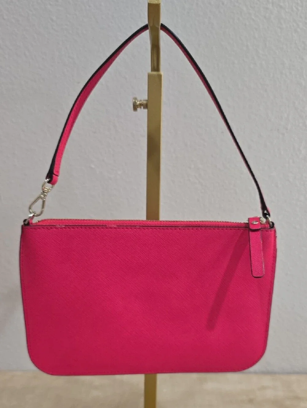 kate spade Bright Hot Pink Wristlet Clutch with Gold Hardware
